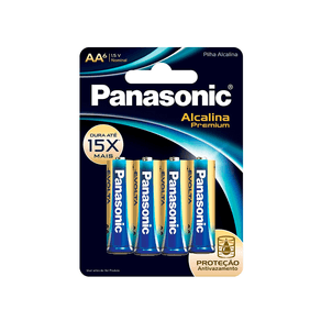 Pilha Panasonic Alcalina Premium AA C/6 DF - 26469 Pilha Panasonic Alcalina Premium AA C/6 DF - 26469