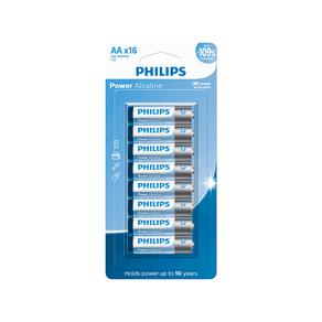 Pilha Philips Alcalina LR6P16B AA, LR6P16B/59 | 16 Unidades DF - 26490 Pilha Philips Alcalina LR6P16B AA, LR6P16B/59 | 16 Unidades DF - 26490