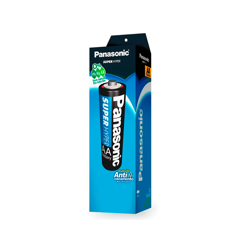 Pilha Panasonic Comun AA UM-3Sh936 com | 52 unidades Artigo: 26464