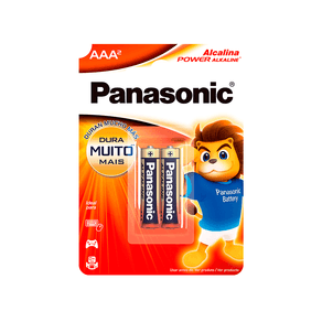 Pilha Panasonic Alcalina Palito AAA LR03 Com 2 Unidades DF - 26468 Pilha Panasonic Alcalina Palito AAA LR03 Com 2 Unidades DF - 26468