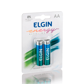 Pilha Elgin Alcalina Lr6 Aa C/2 DF - 26325 Pilha Elgin Alcalina Lr6 Aa C/2 DF - 26325