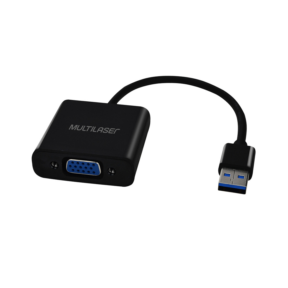 Cabo Conversor USB Macho X VGA Fêmea Multilaser - WI348 - Fujioka