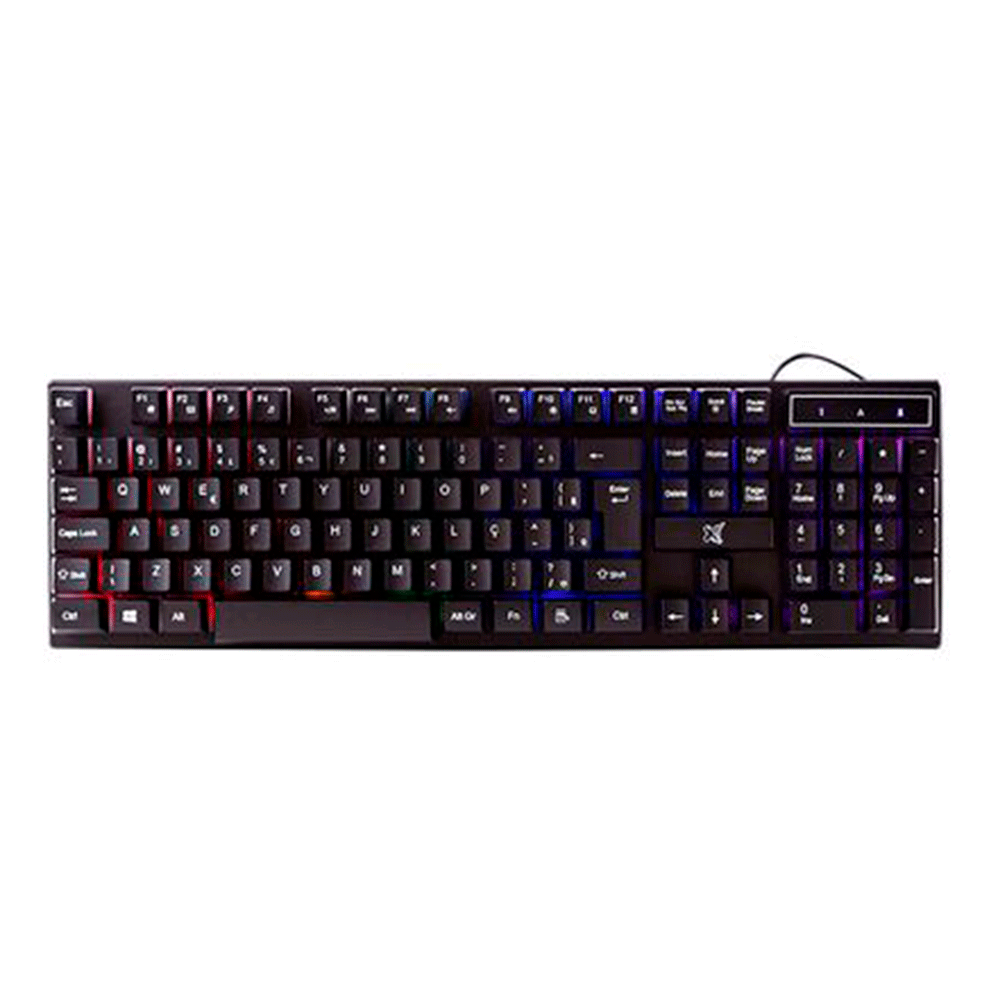Teclado Maxprint Rainbow Max Pro com fio USB 2.0 | Preto Artigo
