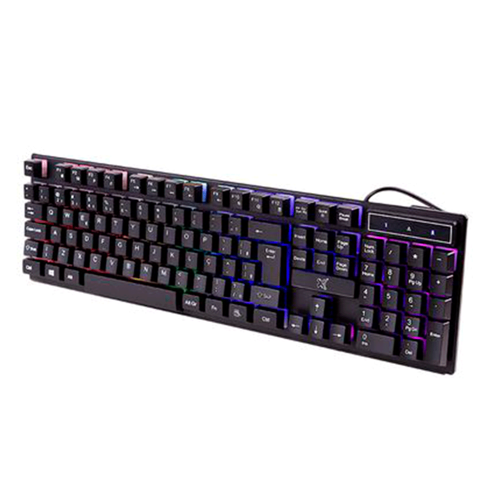 Teclado Maxprint Rainbow Max Pro com fio USB 2.0 | Preto Artigo