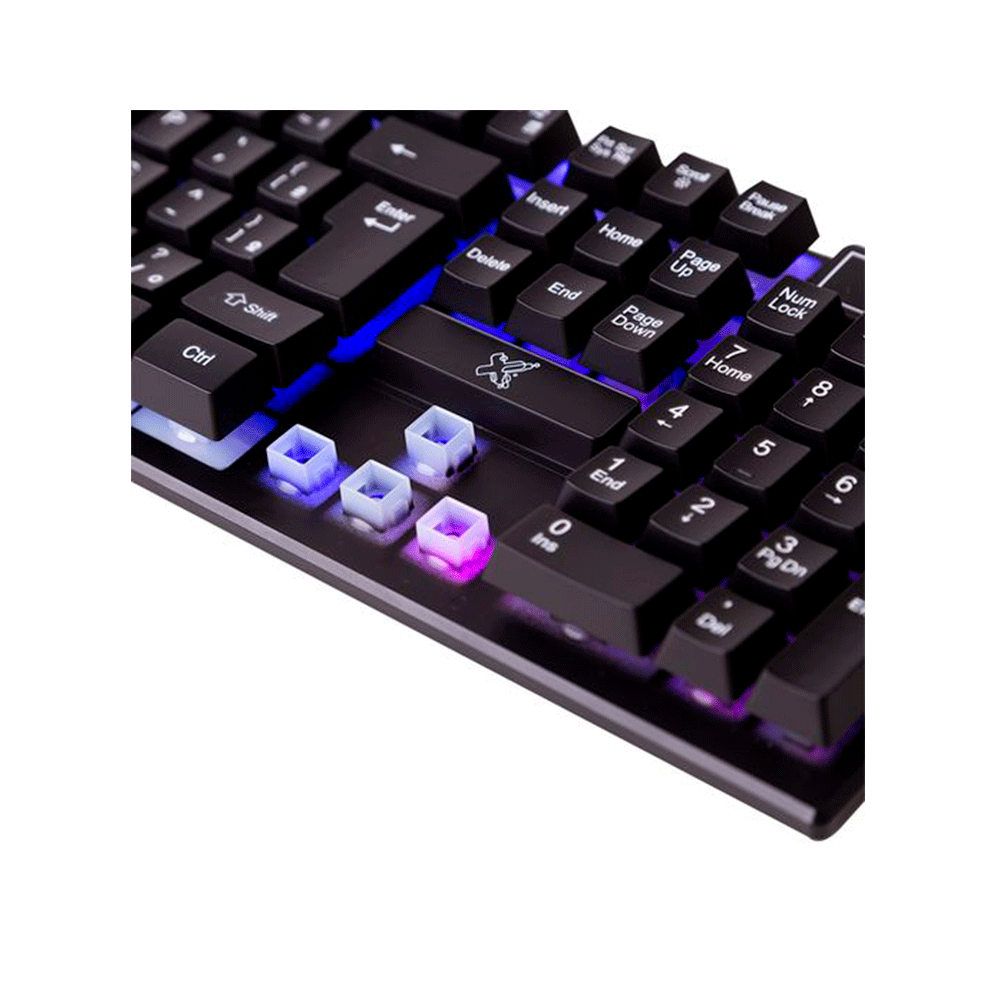 Teclado Maxprint Rainbow Max Pro com fio USB 2.0 | Preto Artigo