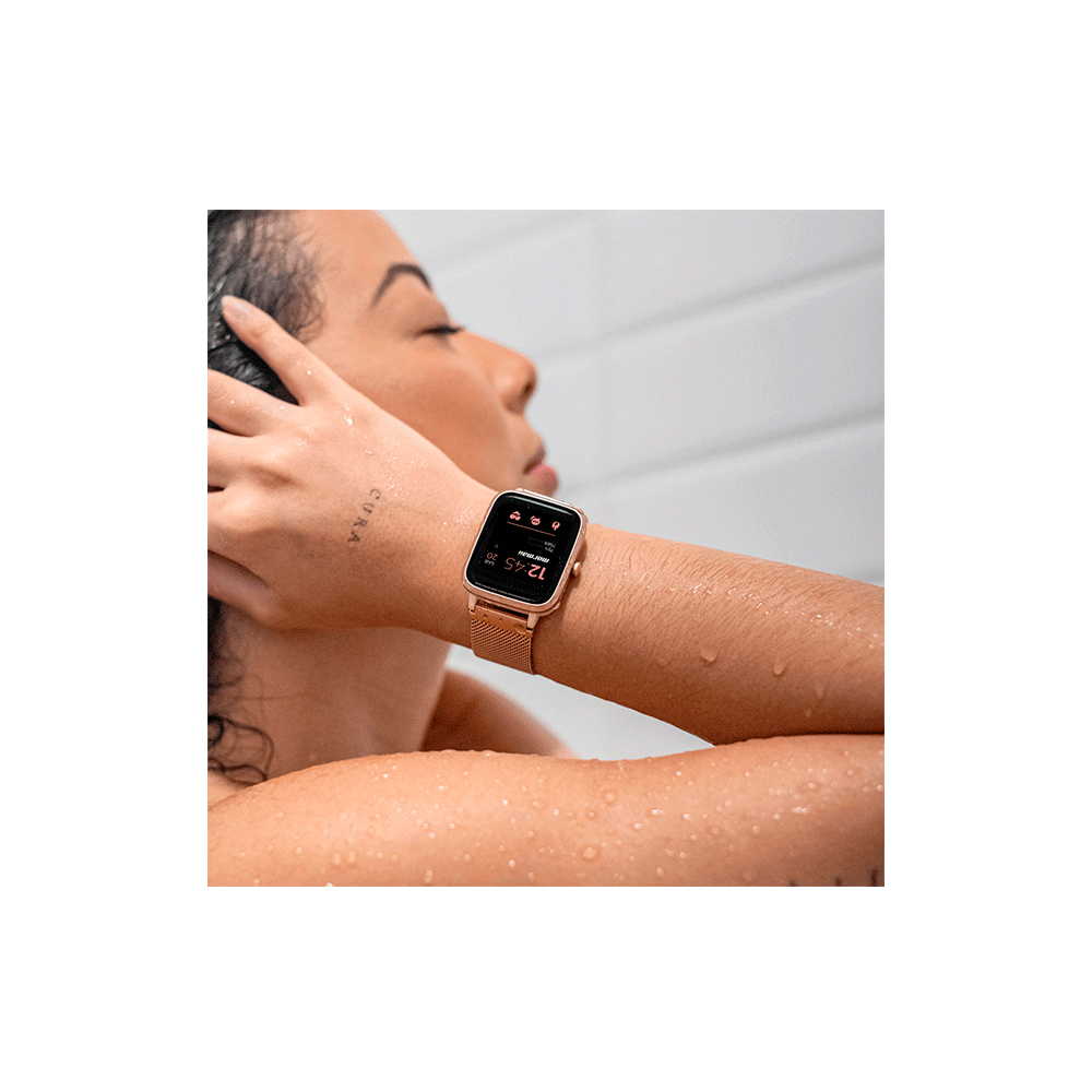 Smartwatch Mormaii Life Pulseira de Aço Dourado - Fujioka Distribuidor