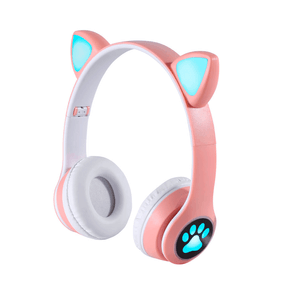 Headphone Bright Bluetooth Kids 03 Cat Girl | Rosa/Branco GO - 283191