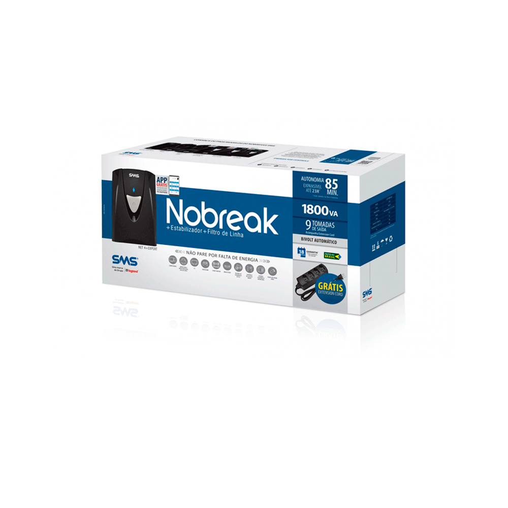 mana Nobreak Manag. NET4+ uSM1800Bi 115 Expert | 127V - Fujioka