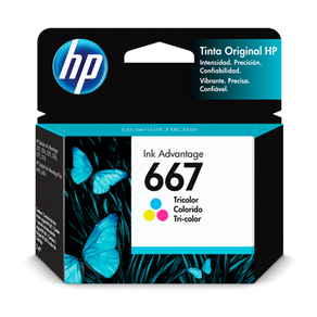 Cartucho de Tinta HP 667 Colorido Advantage Original - 3YM78AL Tinta Colorida GO - 233187