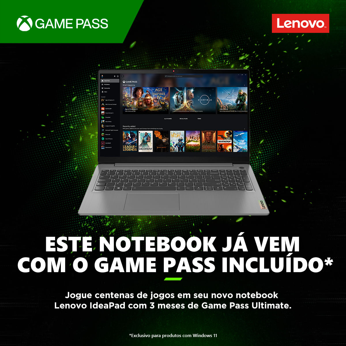 Notebook Lenovo IdeaPad 3i i3-1115G4 4GB 256GB SSD Intel UHD