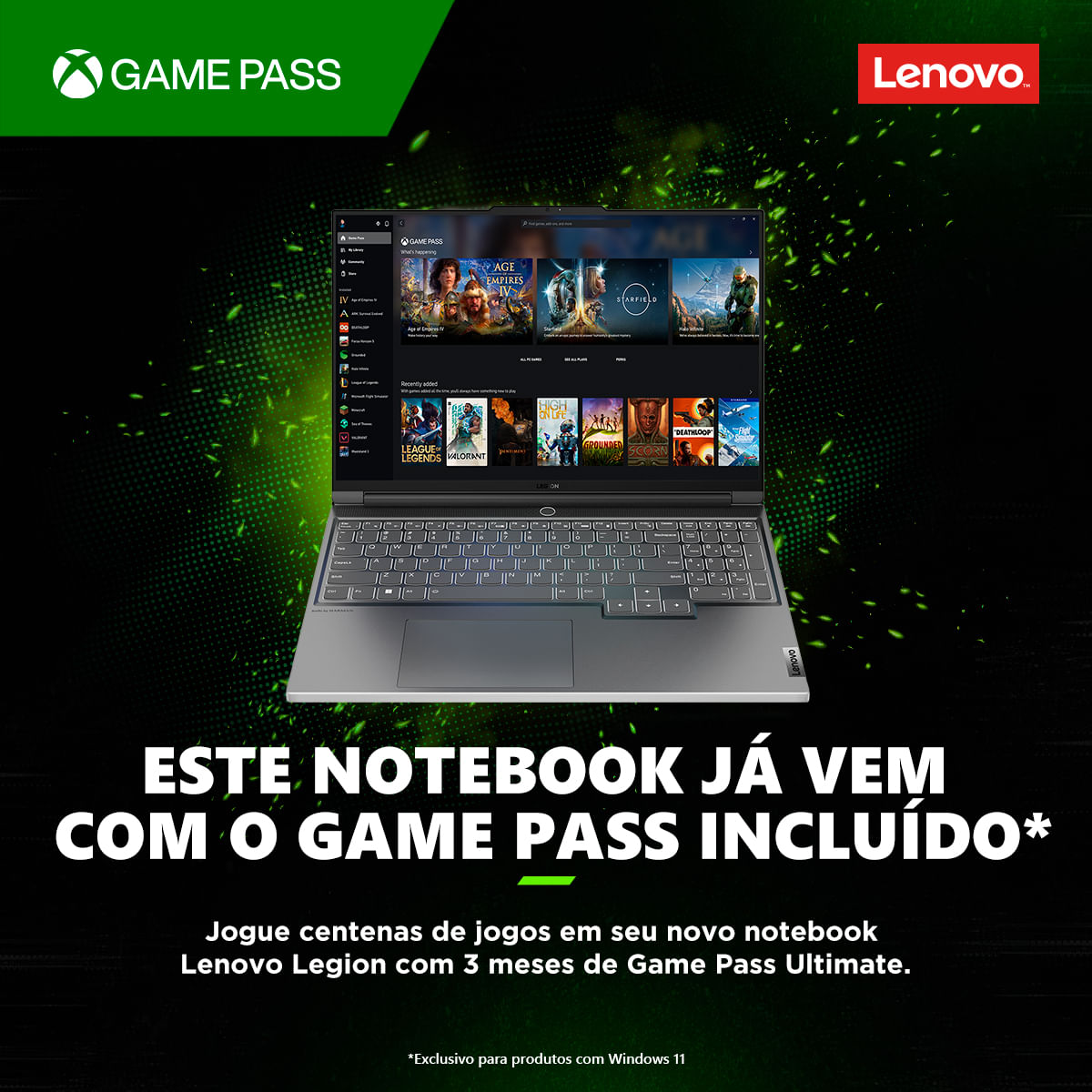 Notebook Lenovo Legion 5 R7-5800H 16GB, 512GB SSD, RTX 3050 4GB