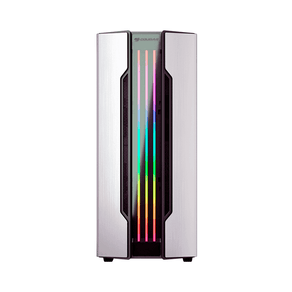 Gabinete Gamer Cougar Gemini S Silver E-ATX Mid-Tower, Iluminação RGB - 385BMB0-0002 DF - 59947