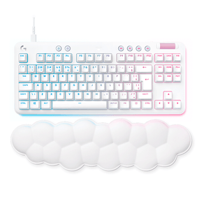 Teclado Mecânico Gamer Logitech G713 RGB, TKL, Lightsync | Branco DF - 582606