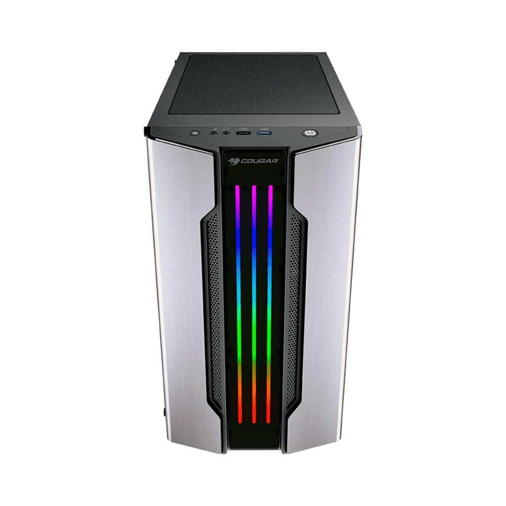 Gabinete Gamer Cougar Gemini M Silver, Mini Torre - 385TMB0-0002