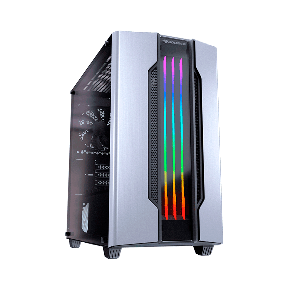 Gabinete Gamer Cougar Gemini M Silver, Mini Torre - 385TMB0-0002