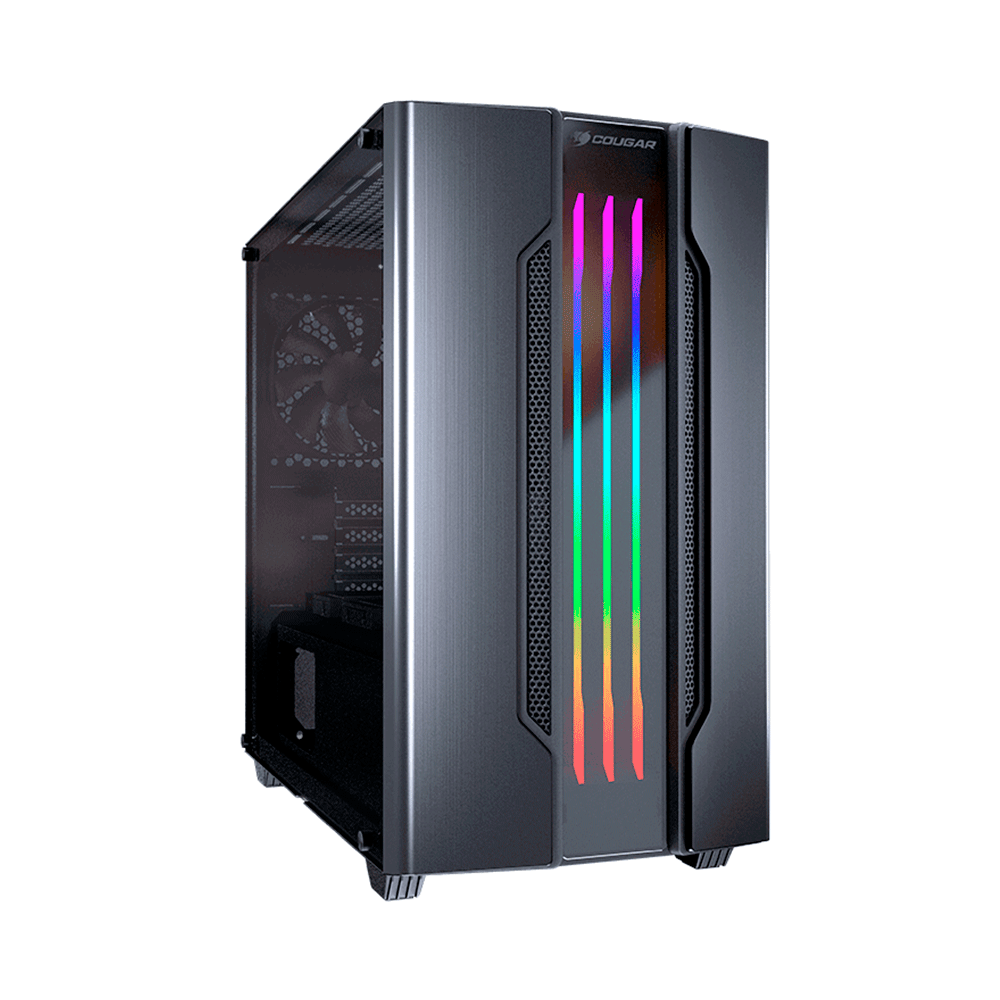 Gabinete Gamer Cougar Gemini M Iron Gray Mini Torre - 385TMB0-0001