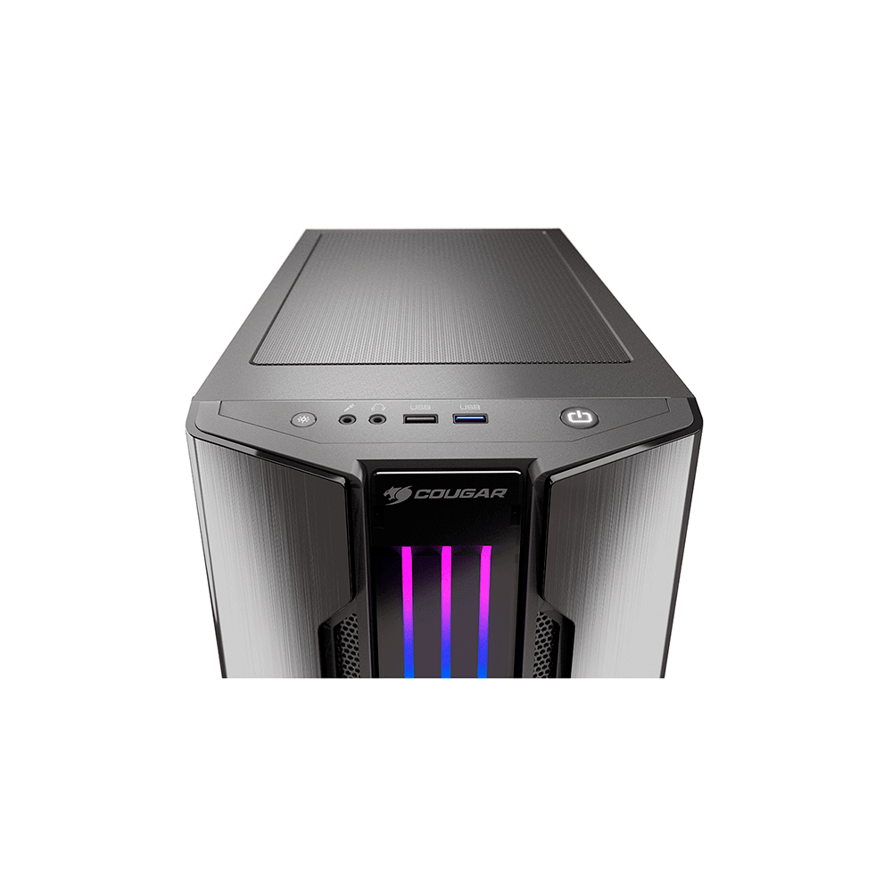 Gabinete Gamer Cougar Gemini M Iron Gray Mini Torre - 385TMB0-0001