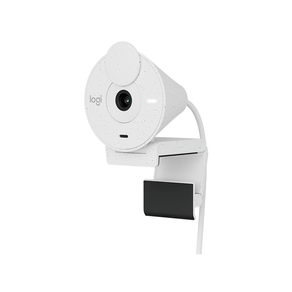 Webcam Logitech Brio 300 Full HD, 1080p, 30 FPS, USB-C, Microfone Integrado | Branco DF - 582632