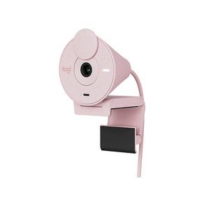 Webcam Logitech Brio 300 Full HD, 1080p, 30 FPS, USB-C, Microfone Integrado | Rose DF - 582643