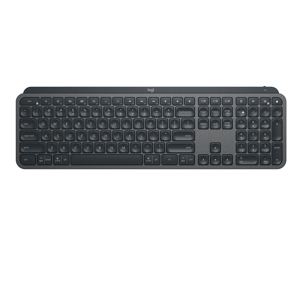 Teclado Logitech MX KEYS, sem fio avançado com iluminação de fundo