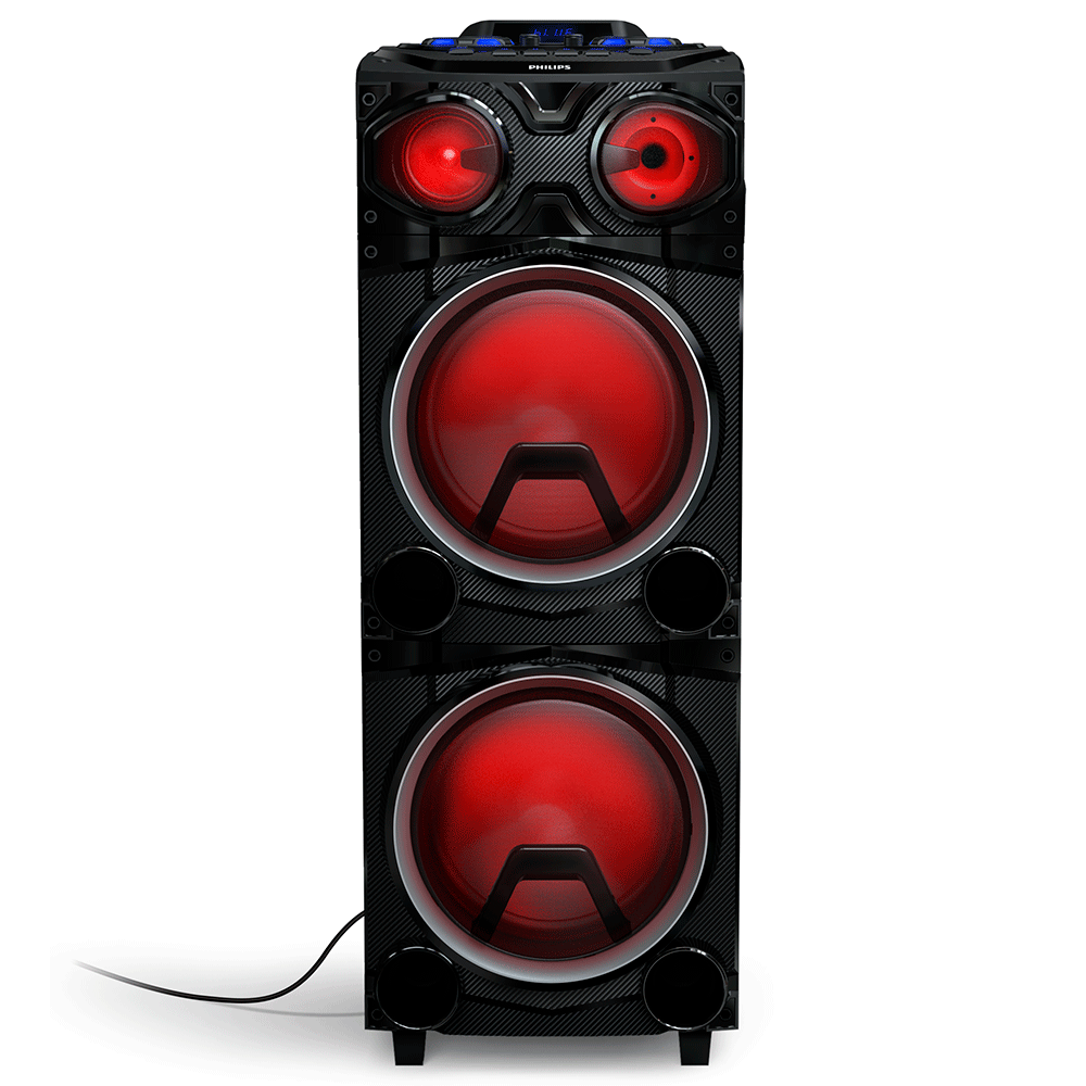 Caixa de Som Bluetooth Philips Party Light X3705, Potência 200W