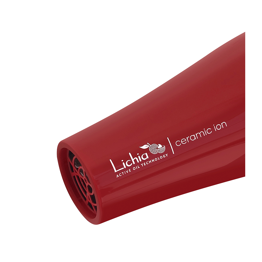 Secador de Cabelo Gama Italy Lichia Ceramic Ion 2100W, Vermelho