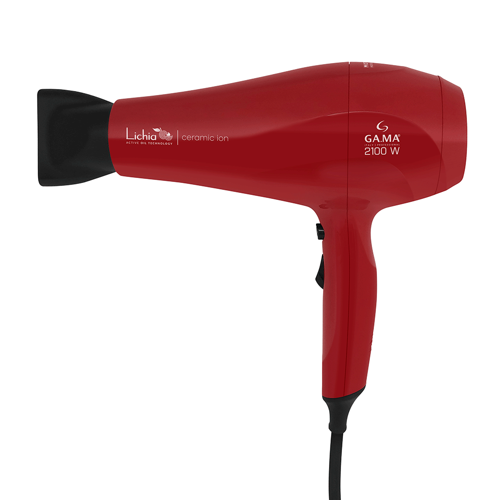 Secador de Cabelo Gama Italy Lichia Ceramic Ion 2100W, Vermelho