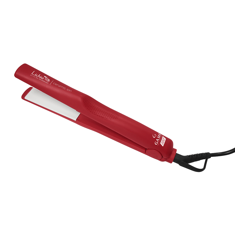 Prancha Gama Italy Lichia Ceramic Ion, Vermelho | Bivolt Artigo