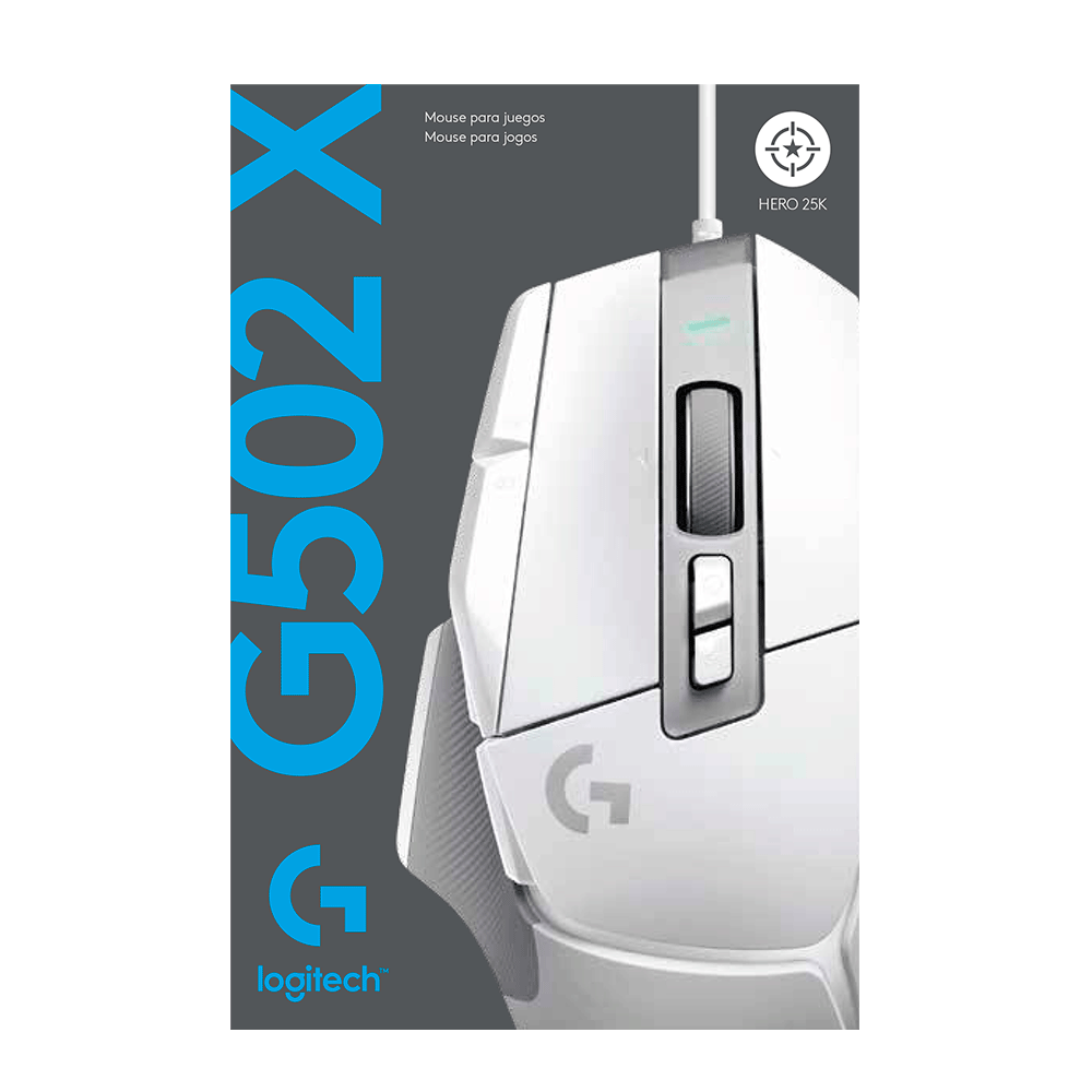 ëOGGë  Mouse Gamer Sem Fio Logitech G502 X LIGHTSPEED - Preto