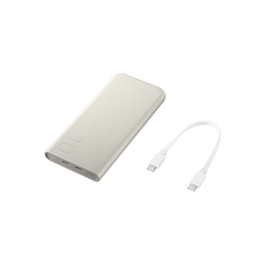 Carregador Portátil Samsung 2x USB-C, Super Rápida 25W - EB-P3400XUPGBR Bege | 10.000 mAh DF - 283213