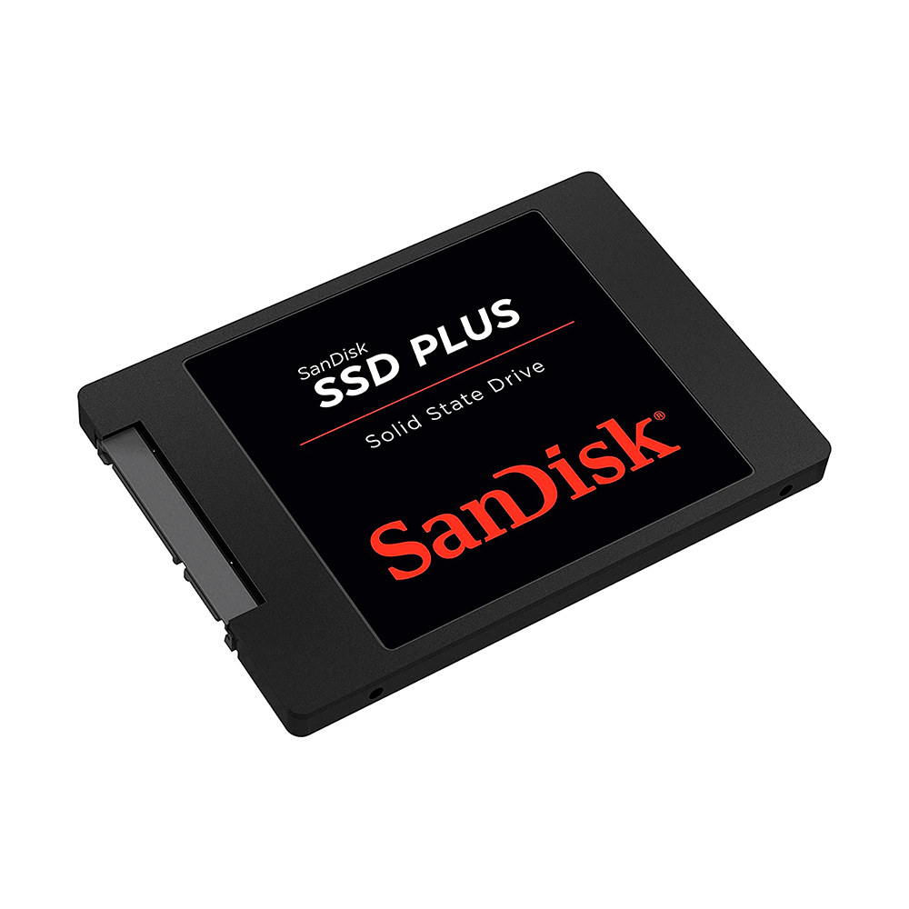SSD Sandisk Plus, Leitura 535MB/s, Gravação 445MB/s - 480GB