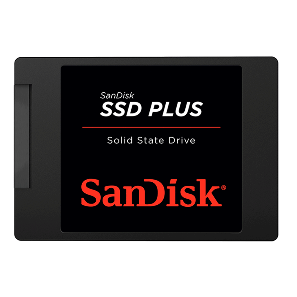 SSD Sandisk Plus Leitura 530MB/s, Gravação 440MB/s - 240GB
