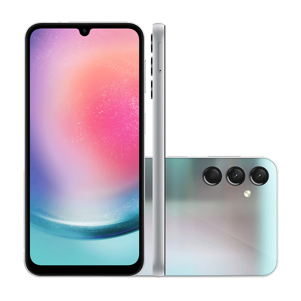 あページ Smartphone Samsung Galaxy A24, 128GB, 4GB RAM | Prata - artigo