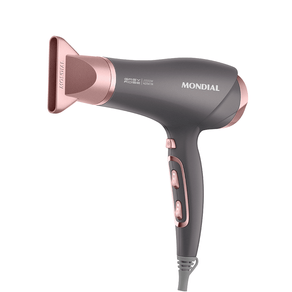 Secador de Cabelos Mondial Grey Rose Keratin 2.000W - SCN-11, Grafine/Rose | 220V GO - 691574
