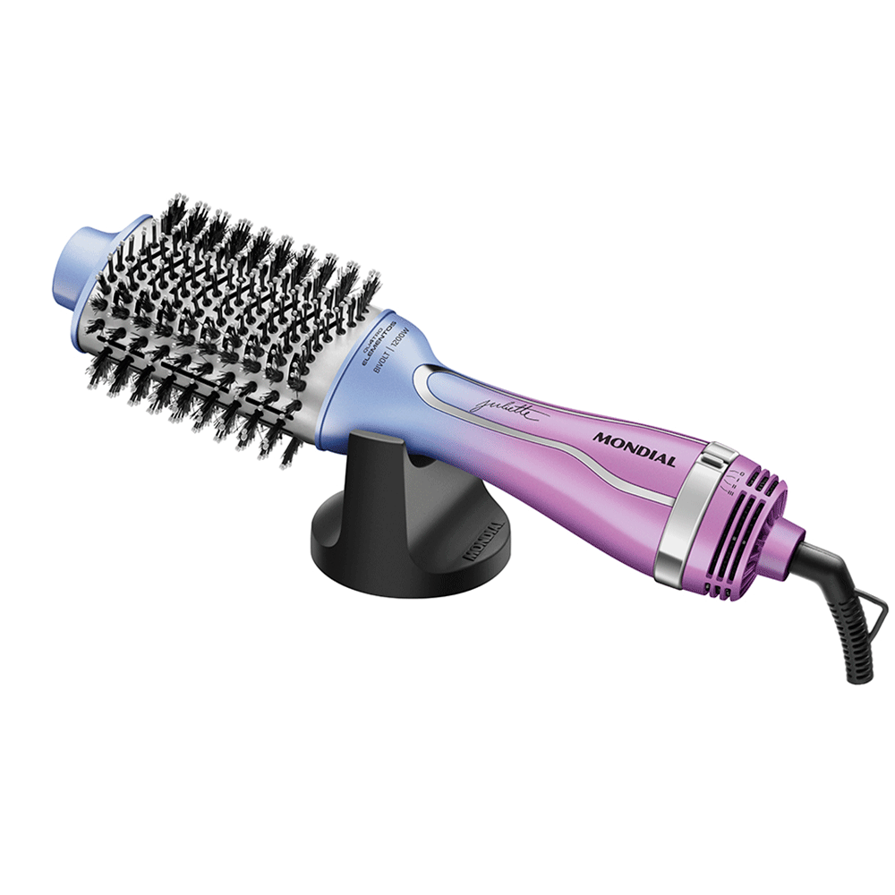 Escova Secadora Mondial By Juliette - ES-JU-03, Azul/Rosa | Bivolt