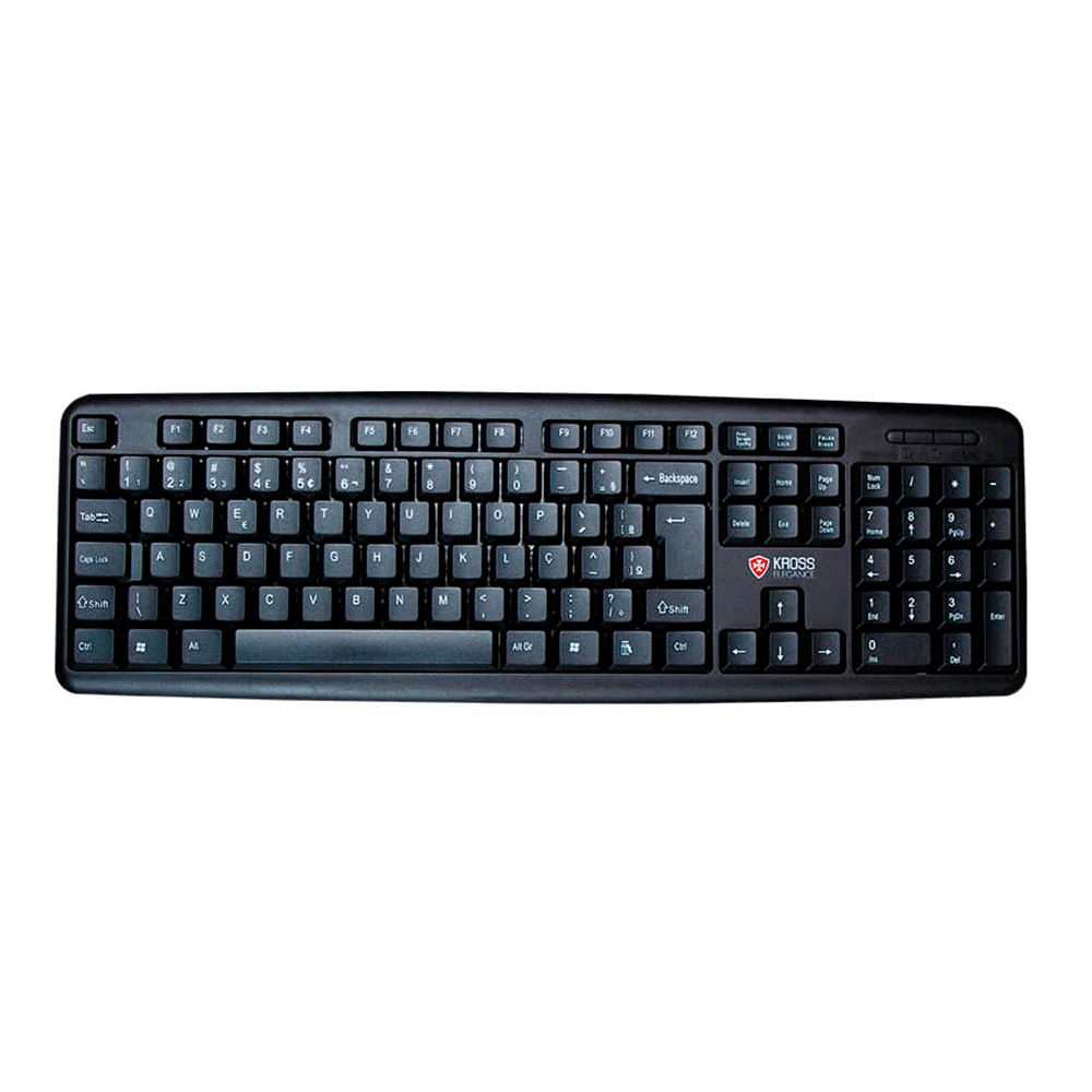 Teclado Com Fio Kross Elegance, USB, ABNT2 - KE-K095V2 | Preto