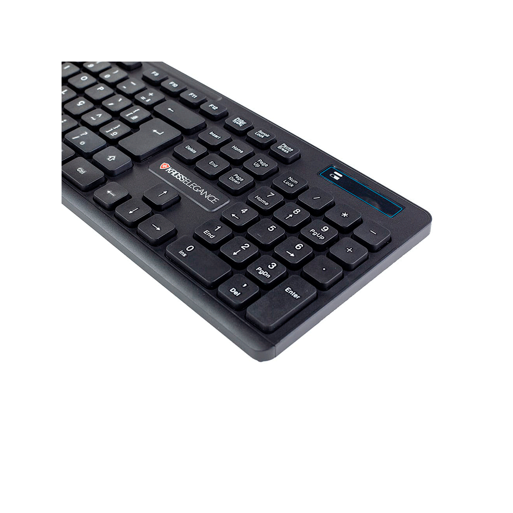 Combo Kross Teclado e Mouse USB, Sem Fio, Elegance - KE-KM558V1