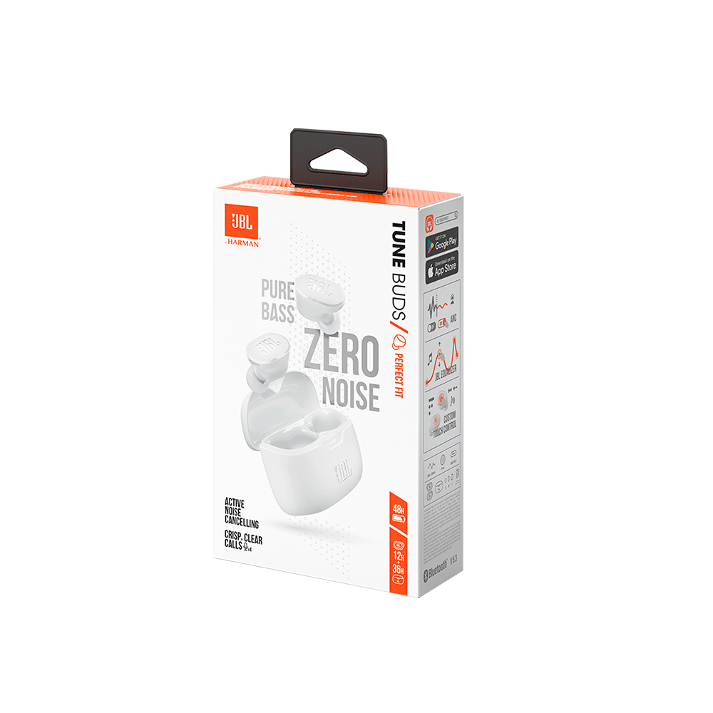 JBL TUNE BUDS ANC機能搭載 ホワイト Fone de Ouvido JBL Tune Buds Bluetooth, True Wireless com