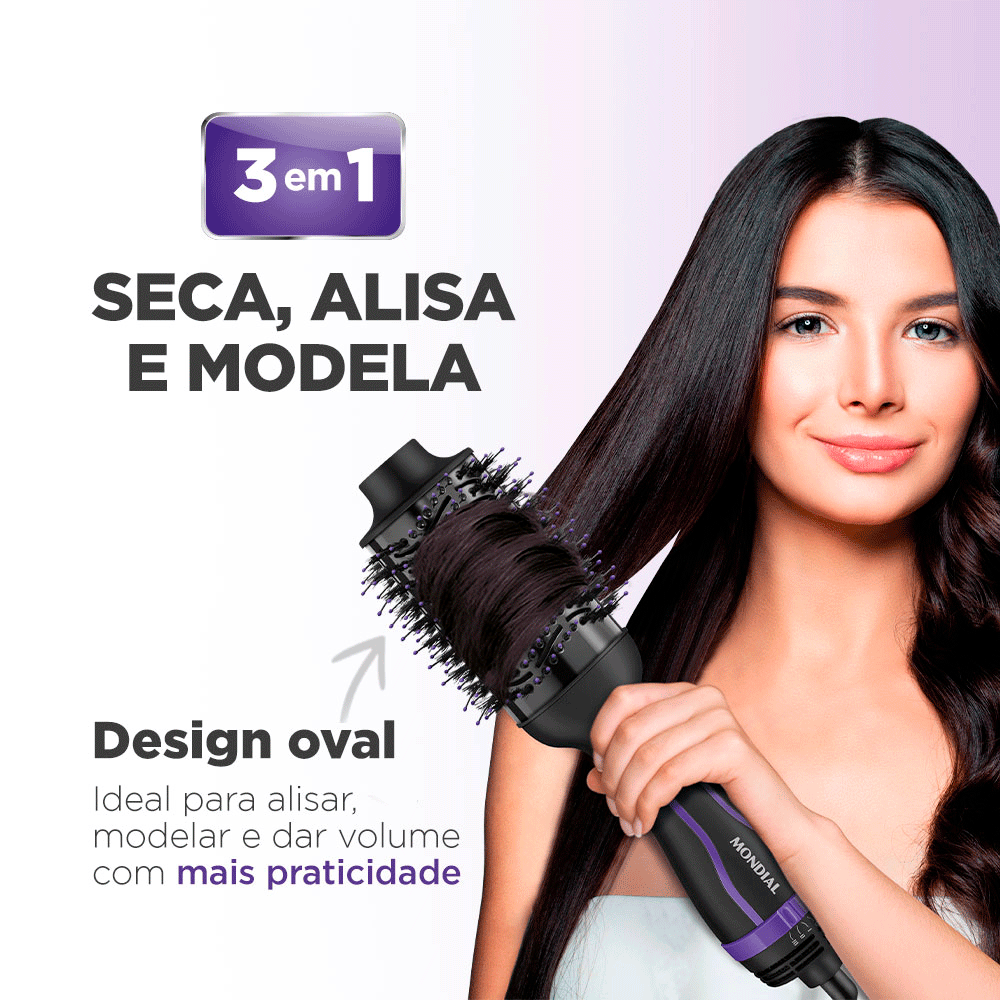 Escova Secadora Mondial ES-08 1200W | 127V Artigo: 19977 - Fujioka
