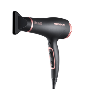 Secador de Cabelos Mondial Black Rose 2000W SC-37, Preto/Golden Rose | 220V DF - 691539