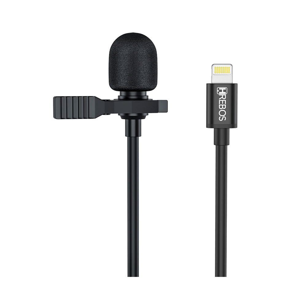 Microfone De Lapela Hrebos HD Lightning - HS 032 Artigo: 283222