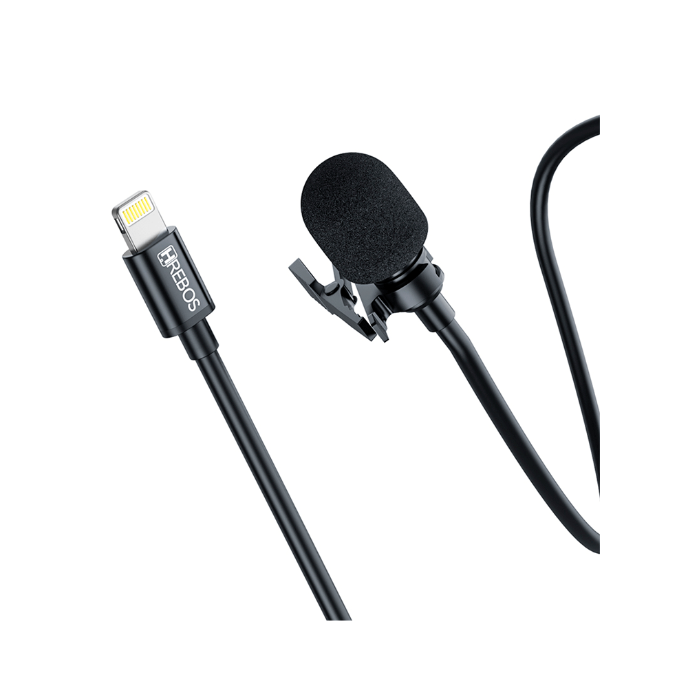 Microfone De Lapela Hrebos HD Lightning - HS 032 Artigo: 283222