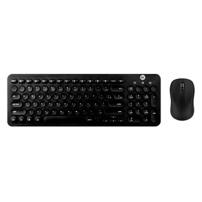 Combo Teclado e Mouse Sem Fio Bright, Teclas Redondas - 0585 | Preto DF - 582680