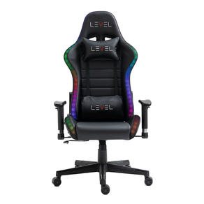 Cadeira Gamer Level com Iluminação RGB LV-C06BN-RGB | Preto GO - 15028