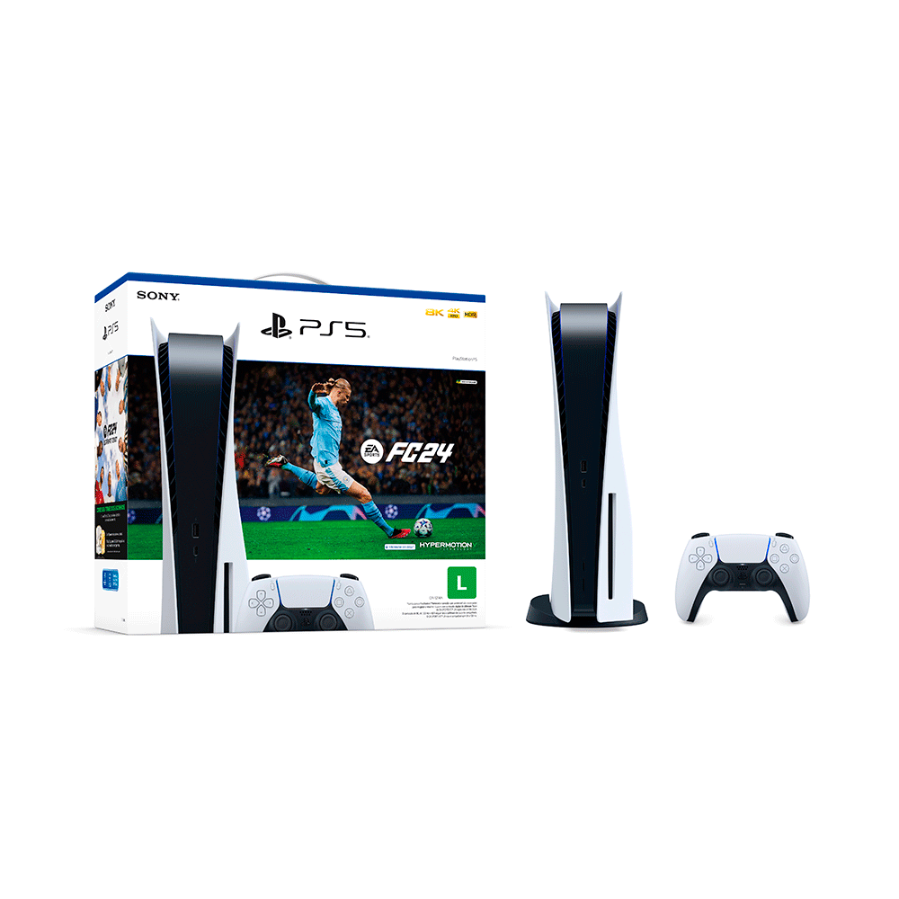 Console Sony PlayStation® 5 + EA Sports FC24, CFI-1214A01X | 825GB SSD -  223143 - Fujioka Distribuidor