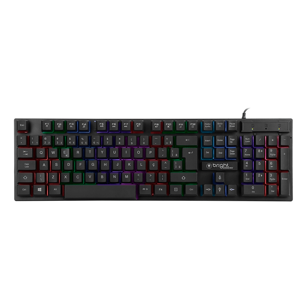 Combo Bright Gamer 0543 Teclado + Mouse + Headset | Preto