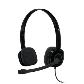 Headset Logitech H151 Stereo Preto DF - 581529 Headset Logitech H151 Stereo Preto DF - 581529