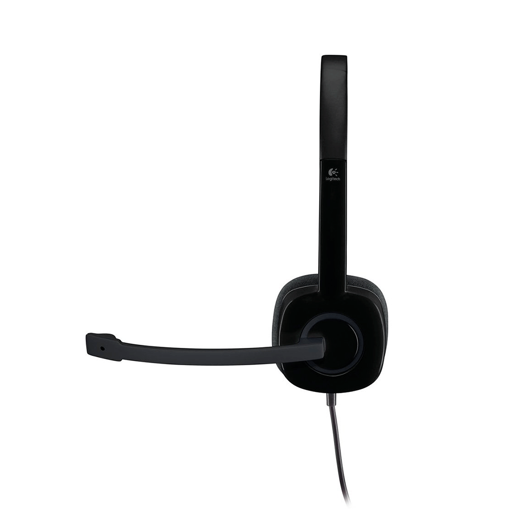 Headset Logitech H151 Stereo Preto - Fujioka Distribuidor