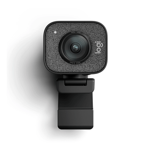 Webcam Logitech StreamCam Plus Full HD, Resolução 1080p a 60 fps - 960-001280 | Grafite DF - 581603