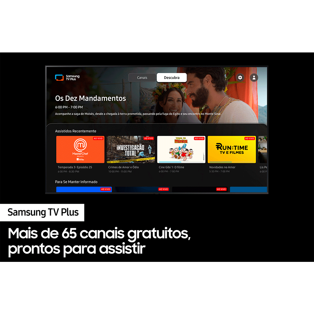 Samsung Smart TV 43" UHD 4K 43CU7700, Processador Crystal 4K, Gaming ...